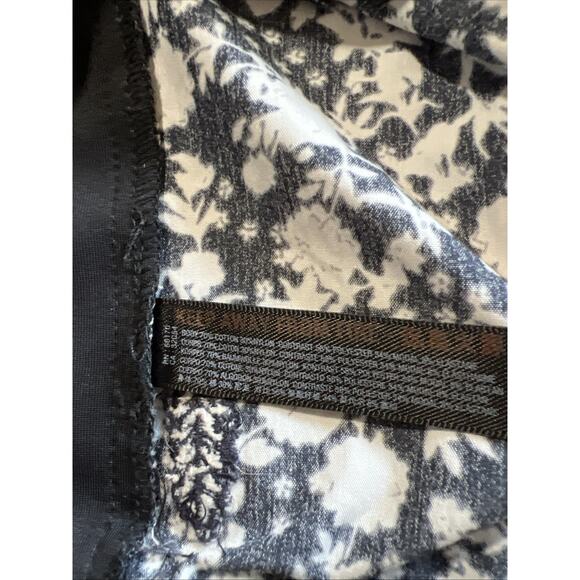 Free People Cargo Pants Small Black Floral Love You Back Utility Emo Grunge Boho - Picture 9 of 12